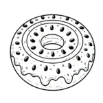 coloriage Donuts à imprimer