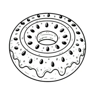 coloriage Donuts à imprimer