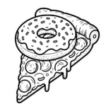 coloriage Donuts pour enfant de 2 ans