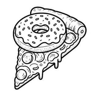 coloriage Donuts pour enfant de 2 ans