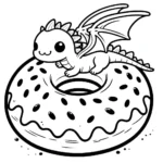 coloriage Donuts à imprimer pour enfant de 12 ans