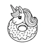 coloriage Donuts à imprimer