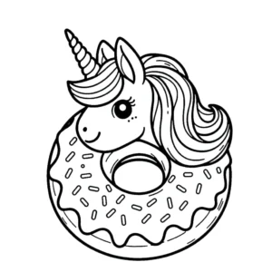 coloriage Donuts à imprimer