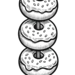 coloriage Donuts pour enfant de 8 ans