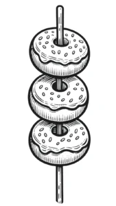 coloriage Donuts pour enfant de 8 ans