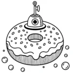 coloriage Donuts pour enfants à télécharger