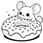 coloriage Donuts pour enfants