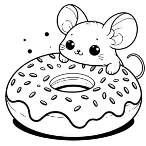 coloriage Donuts pour enfants