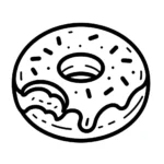 imprimer coloriage Donuts