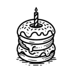coloriage Donuts à imprimer gratuitement