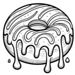 coloriage Donuts gratuit en ligne