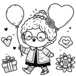 coloriage Fête Des Grand Mères gratuit en ligne
