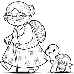 coloriage Fête Des Grand Mères d