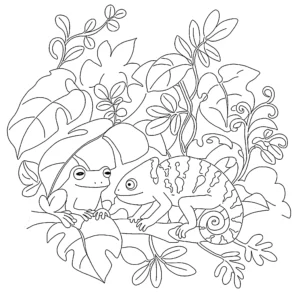 coloriage Grenouille à imprimer gratuitement pdf