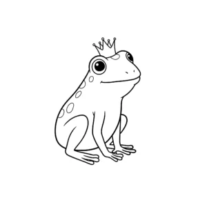 image pour coloriage Grenouille enfant
