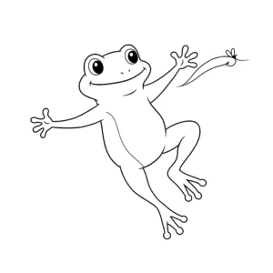 coloriage Grenouille et apprentissage
