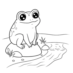 coloriage Grenouille a dessiner en ligne