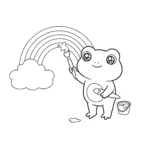 coloriage Grenouille gratuit a imprimer