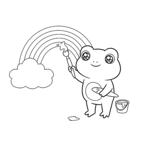 coloriage Grenouille gratuit a imprimer