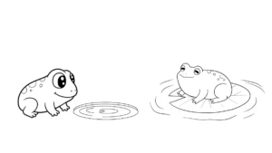 coloriage Grenouille gratuit a imprimer
