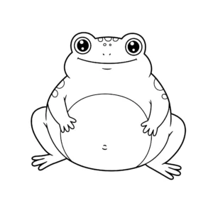 coloriage Grenouille pour enfant