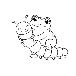 coloriage Grenouille gratuit en ligne