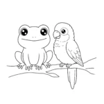 coloriage Grenouille a dessiner en ligne