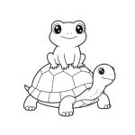 coloriage Grenouille pour enfant de 5 ans