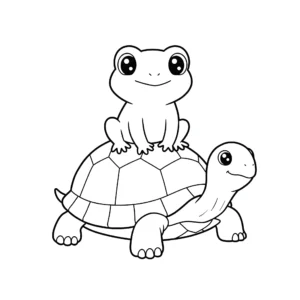 coloriage Grenouille pour enfant de 5 ans