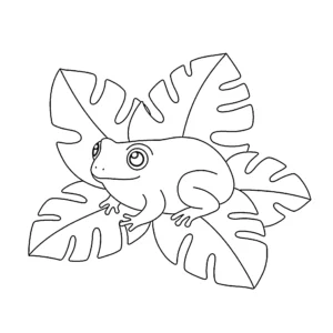 coloriage Grenouille pour enfants a imprimer
