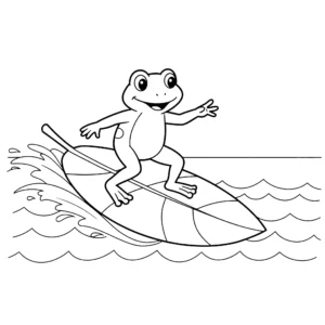 coloriage Grenouille gratuit à imprimer