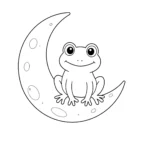 coloriage Grenouille à imprimer pour enfant de 2 ans
