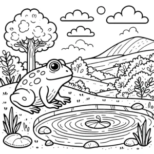 coloriage Grenouille à imprimer pdf
