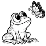 coloriage Grenouille pour enfant de 2 ans