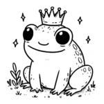 coloriage Grenouille de pour enfants