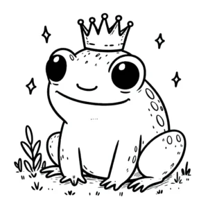 coloriage Grenouille de pour enfants
