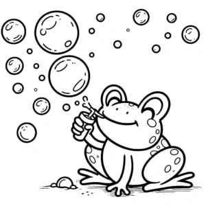 coloriage Grenouille pour enfants à imprimer
