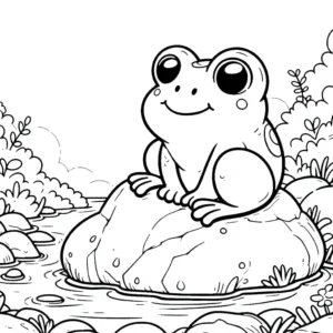 télécharger coloriage Grenouille gratuit