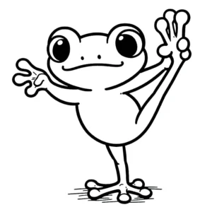 coloriage Grenouille pour enfant de 10 ans