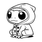 coloriage Grenouille et decoupage a imprimer gratuit