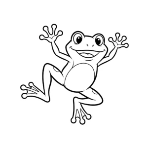 coloriage Grenouille Sautante à imprimer pour enfant de 10 ans