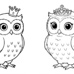 imprimer coloriage Hibou pour enfant