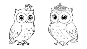imprimer coloriage Hibou pour enfant