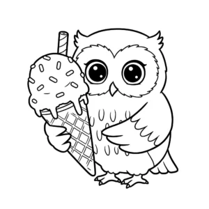 coloriage Hibou à imprimer pour enfant de 12 ans