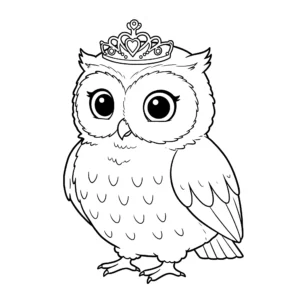 coloriage Hibou pour enfant à imprimer