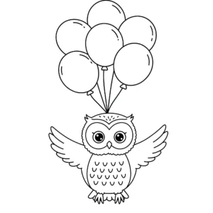 coloriage Hibou pour enfant a imprimer gratuit