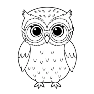 coloriage Hibou gratuit en ligne