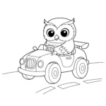 coloriage Hibou pour enfants a imprimer