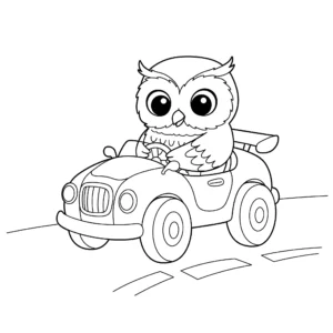coloriage Hibou pour enfants a imprimer