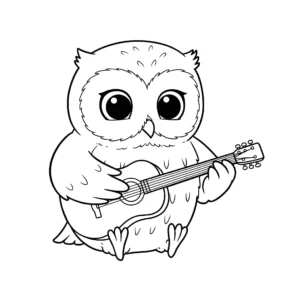 coloriage Hibou à imprimer gratuitement pdf